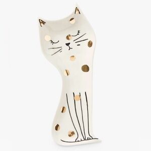 SOLD OUT Anthropologie Bethen Cat Spoon Rest ~ HARD TO FIND ~ NEW 🐈😻